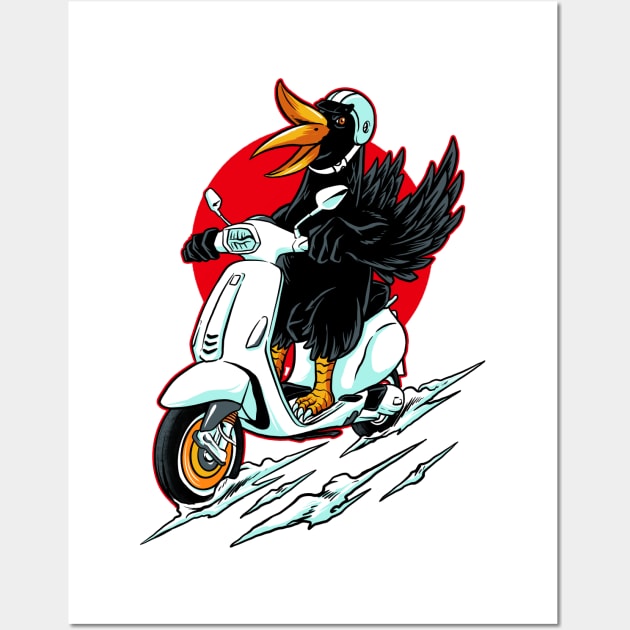 bird rider Wall Art by spoilerinc